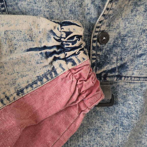 Vintage 80s Pullover Acid Wash Quarter Zip Jacket - Picture 4 of 13